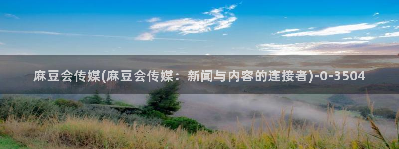 麻豆精品社区：麻豆会传媒(麻豆会传媒：新闻与内容的连接者)